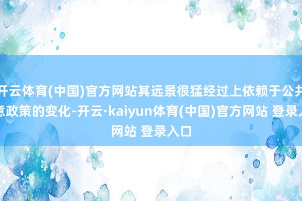 开云体育(中国)官方网站其远景很猛经过上依赖于公共生意政策的变化-开云·kaiyun体育(中国)官方网站 登录入口